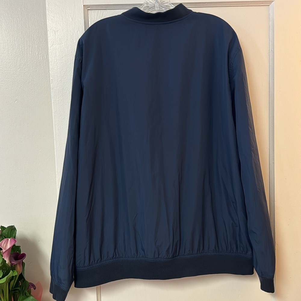 SIMPLY STYLED Lightweight Navy Blue Windbreaker Jacket Sz XL - Picture 8 of 12